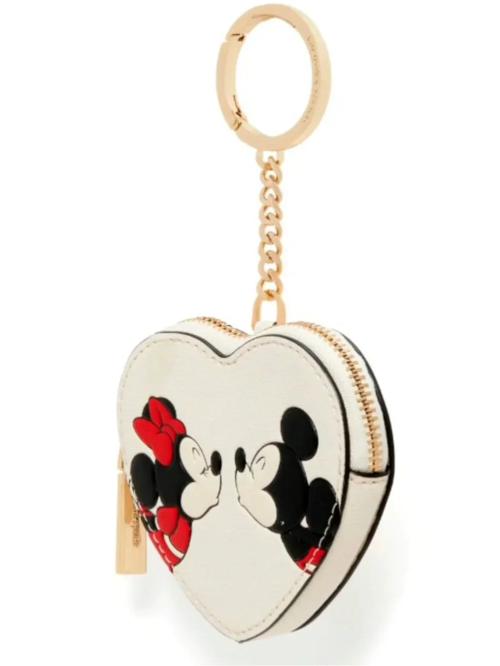 S KATE SPADE Minnie Mickey Bag Charm Coin Wallet Embossed Logo KG657